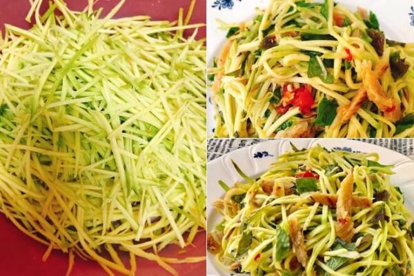 gỏi xoài khô cá cơm