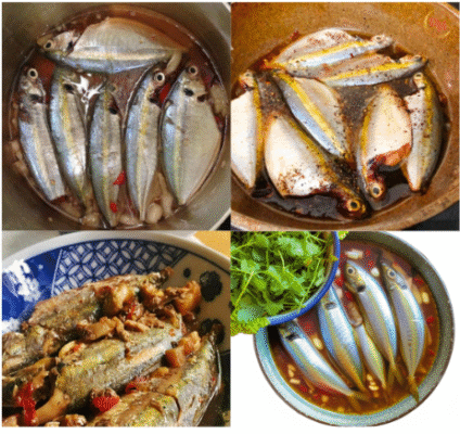 cá chỉ vàng kho măng