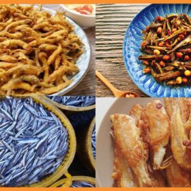 cá cơm chiên giòn chua ngọt