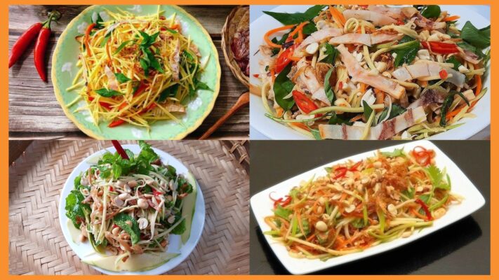 gỏi xoài khô mực