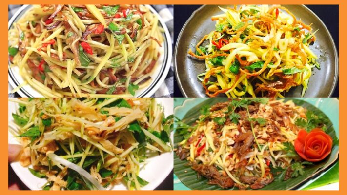 gỏi xoài khô mực