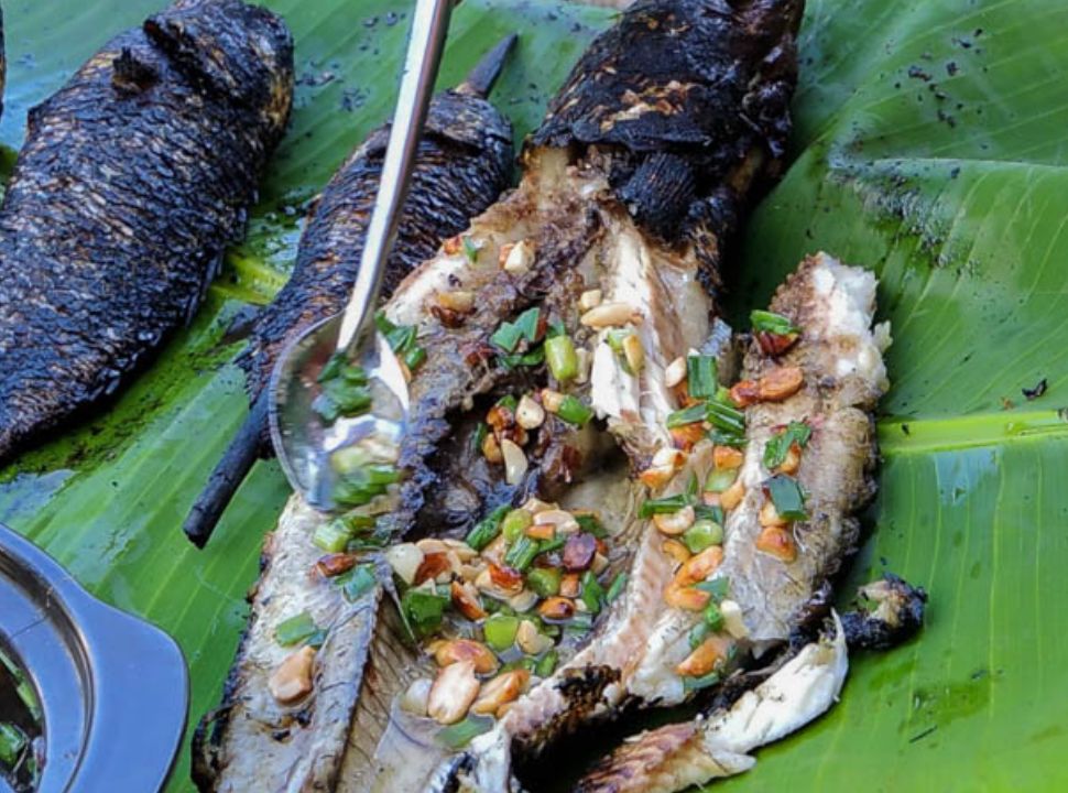 Cá lóc nướng trui