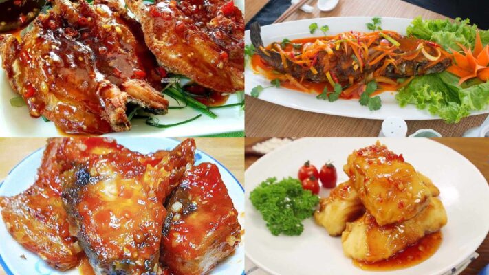 cá lóc sốt me
