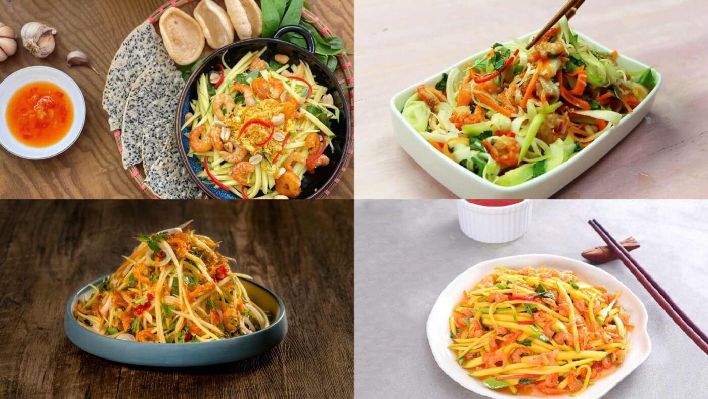 gỏi xoài tôm khô
